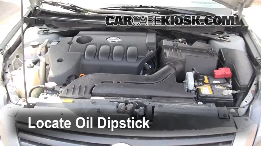 2007 Nissan Altima S 2.5L 4 Cyl. Oil Check Oil Level